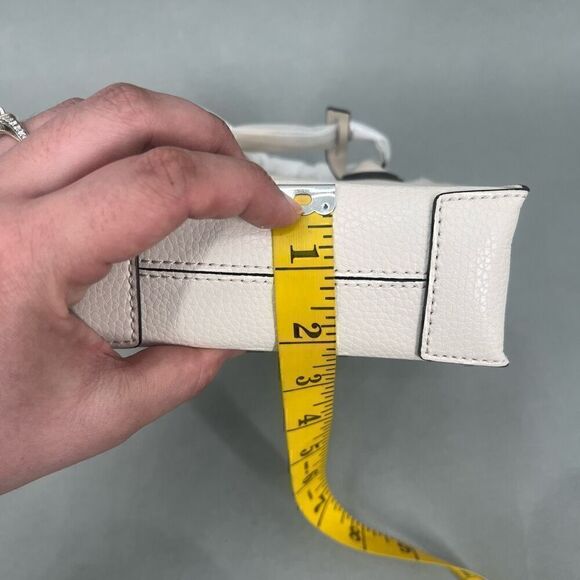 $348 Michael Kors Mercer Extra Small Pebbled Leather Crossbody Bag Minimalist - Picture 12 of 15